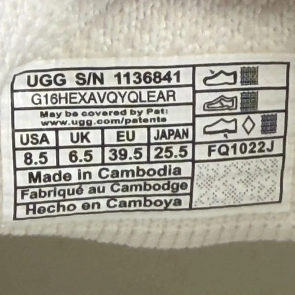 UGG White and Tan Sneakers - Picture 10 of 11